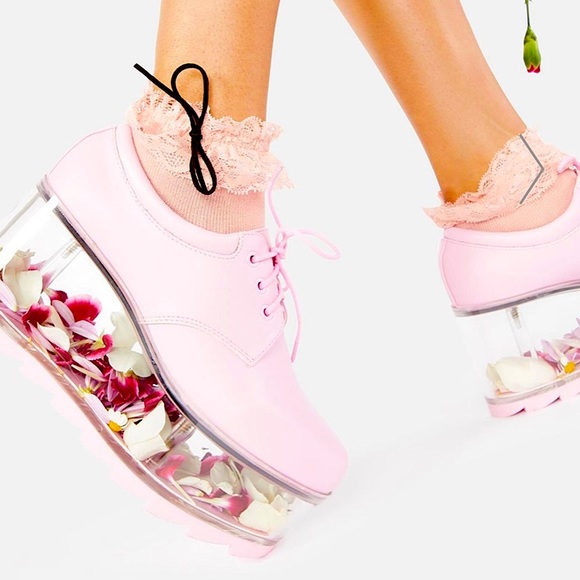 SOLD Y.R.U. Baby Pink Qloud Platform Sneakers 8 - Picture 6 of 14